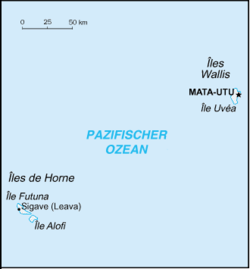 Wallis ve Futuna konumu