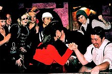 Lesburlesque and drag king armwrestle image1.jpg