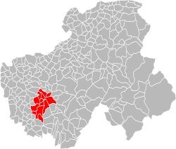 Lage der CA d’Annecy im Département Haute-Savoie