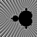 Mandelbrot set in gray, image and source code ( processing and c)