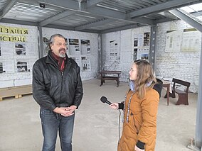 Сергій Пантюк дає інтерв'ю