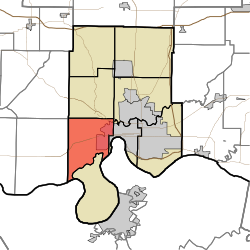 Location in Vanderburgh County