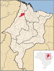 Nova Olinda do Maranhão – Mappa