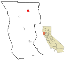 موقعیت کوولو، کالیفرنیا در نقشه