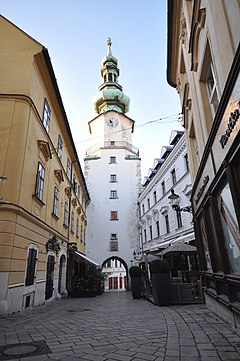 Michael's Gate and tower-Bratislava-Slovakia.JPG