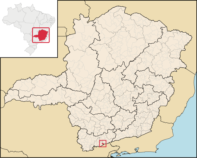 Localização de Marmelópolis em Minas Gerais