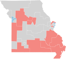 Missouri State Senate 2020 Gains and Holds Map.svg