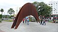 圣保罗的一个耐候钢制公共艺术