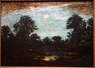 Światło księżyca (nocna sceneria), niedatowany, Huntington Museum of Art