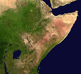 Image satellite de la Corne de l'Afrique.