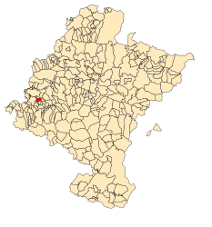 Ancín – Mappa