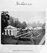 The park without the greenhouses, around 1880.