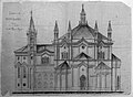 Vittorio Bigaro, Duomo di Mortegliano. Fianco con torri (1910).