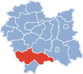 Localisation de Powiat de Nowy Tar