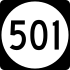 Highway 501 marker