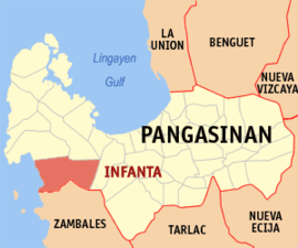 Infanta na Pangasinan Coordenadas : 15°49'14.99"N, 119°54'29.99"E