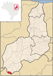 Cristalândia do Piauí – Mappa