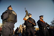 State of emergency in Paris, November 2015 Police nationale en service en reponse aus Attentats a Paris, November 15, 2015.jpg