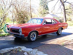 1966 Pontiac GTO coupe seen with 1967 Rally II wheels