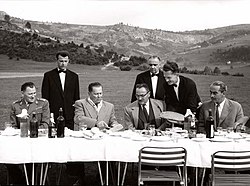 President of Yugoslavia Josip Broz Tito in Kovren in 1959