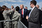 Президент Трамп на авиабазе Национальной гвардии Северной Дакоты.jpg