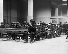 "Reds, anarchists, radicals" awaiting deportation, 1920 Radicals awaiting deportation.jpg