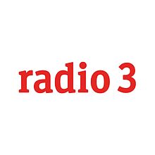 "radio 3", in lowercase red letters.