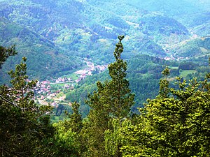 Rombach-le-Franc vu depuis le sommet du Chalmont