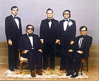 Ryuko Hira with his brothers (from the left) Rajesh, Chandiram, Hiro, Kamlesh (Ryuko), and Premji.