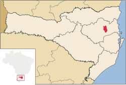 Location of Indaial