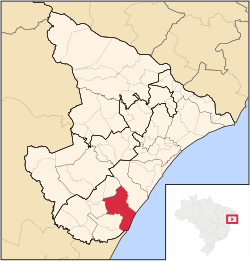 Localização de Estância em Sergipe