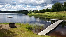 Skidtjärnen i Hällbo.