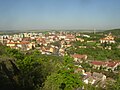 Partial view of Slaný from summit of Slánská hora