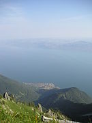 Saint-Gingolph vu depuis Le Grammont.