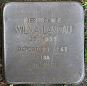 Stolperstein aus dem Projekt Stolpersteine des Künstlers Gunter Demnig