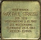 Stolperstein für Max Paul Strauss