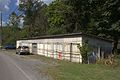 A historic ten car garage in the Stonega Historic District.