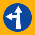Ρ-51α Turn straight or left ahead