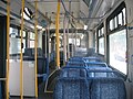 A TransLink-owned New Flyer D60LF bus' interior.