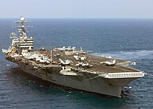 Harry S. Truman engaging in flight operations during Operation Iraqi Freedom US Navy 030331-N-3235P-506 USS Harry S Truman (CVN 75) prepares to engage in flight operations in support of Operation Iraqi Freedom.jpg