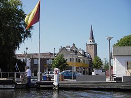 Valkenburg gezien vanaf de Oude Rijn