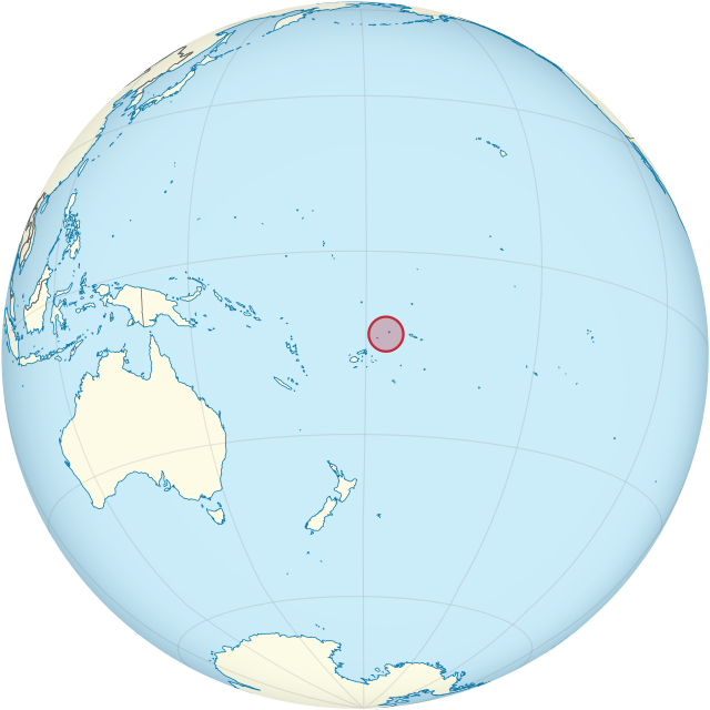 Ligging van Wallis en Futuna