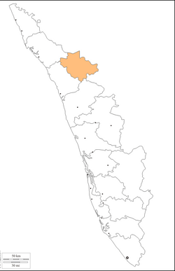 Location in Kerala, India