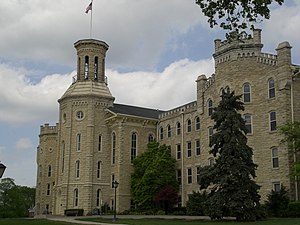 A view of Blanchard Hall in Wheaton College