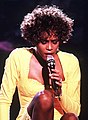 Image 53Renowned for her vocal ability, American singer Whitney Houston is referred to as "The Voice". (from Honorific nicknames in popular music)