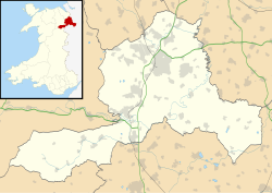 Alyn Waters is located in Wrexham