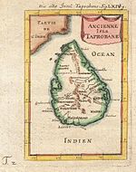 1686 Mallet map of Sri Lanka (Taprobane)