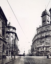 A francia koncesszióban az Avenue Général Foch és a Rue de Chaylard kereszteződése 1930-ban.