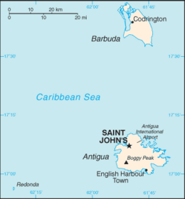 Antigua e Barbuda - Mappa