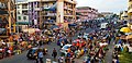 Busy Street in Accra Central near Makola Market.